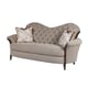 Luxury Button Tufted Grey Chenille Sofa HD-90004 Traditional Classic