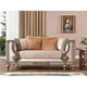 Antique Gold Performance Fabric Loveseat  Traditional Homey Design HD-3058 