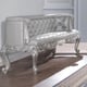 Traditional Silver Wood California King Bed Set 5PCS Homey Design HD-1808-CK-5PCS