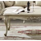 Plantation Cove White Finish Coffee Table Traditional Homey Design HD-32