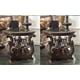 Brown Cherry End Table Set 2Pcs Carved Wood Traditional Homey Design HD-8013