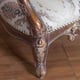 Luxury Antique Dark Cooper Wood Trim VICTORIAN Chair EUROPEAN FURNITURE Classic