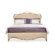 Traditional Cream & Gold Bullion Leaf Finish King Size THE RIBBON BED by Caracole 