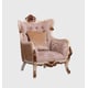 Luxury Antique Gold & Beige VERONICA Arm Chair EUROPEAN FURNITURE Traditional