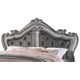 Gray Finish Wood Eastern King Bed Transitional Cosmos Furniture Adriana