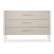 Whisper of Gold & Matte Pearl Finish 3 Drawer Dresser I LOVE IT! by Caracole 