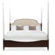 Mocha Walnut Finish Poster CAL King Bed Crown Jewel w/ Post by Caracole 
