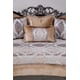 Luxury Black & Silver Wood Trim ROSABELLA Sofa EUROPEAN FURNITURE Traditional