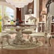 Royal Antique White Silver Side Chair Set 2Pcs Traditional Homey Design HD-8017 