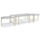 Trio Of Nesting Tables Gold Bullion Frame SO HAPPY TOGETHER by Caracole 
