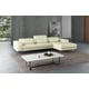 Off White Italian Leather CAVOUR Sectional Sofa EUROPEAN FURNITURE Modern