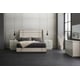 Ashe Taupe Finish Zinc Oxide Inlay Queen REPETITION WOOD BED by Caracole 