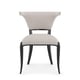 Soothing Neutral Performance Fabric Dining Chair Set 2Pcs BE MY GUEST by Caracole 