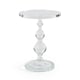 Clear Acrylic Thickly Poured Top End Table ALL CLEAR by Caracole 
