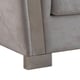 Gray Fabric Sofa w/ Steel Legs Modern Cosmos Furniture Kingston 