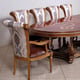 Luxury Antique Bronze & Ebony VALENTINA Dining Table Set 11Pcs EUROPEAN FURNITURE