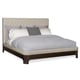 Neutral Tweed Upholstered Headboard Queen MODERNE BED by Caracole 