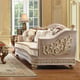 Luxury Metallic Bright Gold & Tan Sofa Set 3Pcs Traditional Homey Design HD-814 