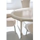 Matte Pearl & Whisper of Gold Finish Dining Table LOVE FEAST by Caracole 