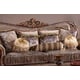 Cherry Finish Wood Sofa Traditional Cosmos Furniture Janet