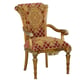 VALENTINA Bronze & Red Arm Chair Set 2Pcs