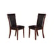 Espresso Finish Wood  Dining Chair Set of 2  Transitional Cosmos Furniture Pam