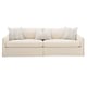 Natural Finish Classic Flow Of Draped Material Sofa CASUAL AFFAIR by Caracole 