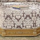 Homey Design HD-459 Victorian Upholstery Antique Gold Sectional Sofa and Ottoman