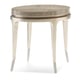 Silver Fox & Soft Silver Leaf End Table OFF TO ONE SIDE by Caracole 