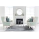 Pastel Shade of Duck Egg Blue Traditional  Loveseat Set 2Pcs Tea Time by Caracole 