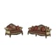 Luxury Silk Chenille Solid Carved Wood Sofa HD-90008 Classic Traditional