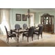 Cherry Finish Wood Dining Table Traditional Cosmos Furniture Rosanna