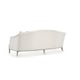 Low-pile Performance Velvet Soft Silver Paint Sofa SWEET AND PETITE by Caracole 