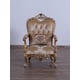 Luxury Sand & Gold Wood Trim SAINT GERMAIN Chair EUROPEAN FURNITURE Traditional