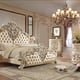 Victorian Champagne CAL KING Bed Traditional Homey Design HD-8022