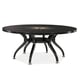 Satin Ebony Silkscreened Starburst Pattern Dining Table TOTAL ECLIPSE by Caracole 