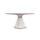 Driftwood Top Faux White Crackle Base Dining Table Around The Edge 60 by Caracole 