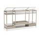 Glass Top  & Metallic Frame Console Table FOR ALL THE WORLD TO SEE by Caracole 