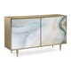 Agate Printed Acrylic Doors 54-inch Hall Chest EXTRAV-AGATE by Caracole 