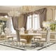 Classic Gold & Cream Solid Wood Dining Table Homey Design HD-903