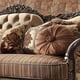 Victorian Beige Chenille Sofa Traditional Homey Design HD-1976