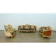 Imperial Luxury Black & Gold LUXOR Sofa EUROPEAN FURNITURE Solid Wood