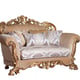Luxury Antique Bronze Wood Trim VENEZIA Sofa Set 3 Pcs EUROPEAN FURNITURE Classic