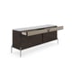 Sepia & Smoked Stainless Steel Paint LA MODA SIDEBOARD by Caracole 
