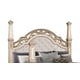 Gold Finish King Poster Bed Traditional Cosmos Furniture Valentina