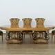 Luxury Antique Bronze & Black VALENTINA Dining Table Set 9Pcs EUROPEAN FURNITURE 
