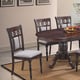 Espresso Finish Wood Oval Dining Table Transitional Cosmos Furniture Lakewood