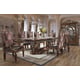 Burl & Metallic Antique Gold Dining Table Traditional Homey Design HD-1804