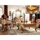 Cherry Finish Luxury Console Table Traditional Homey Design HD-8024