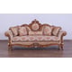 Imperial Luxury Brown & Silver Gold RAFFAELLO II Sofa Set 2Pcs EUROPEAN FURNITURE